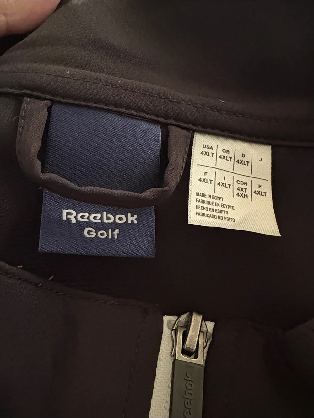 Reebok Golf Black 1/4 zip Jacket